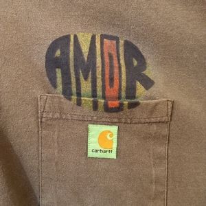 Custom 1/1 Carhartt L/S w/ fabric marker and stamp